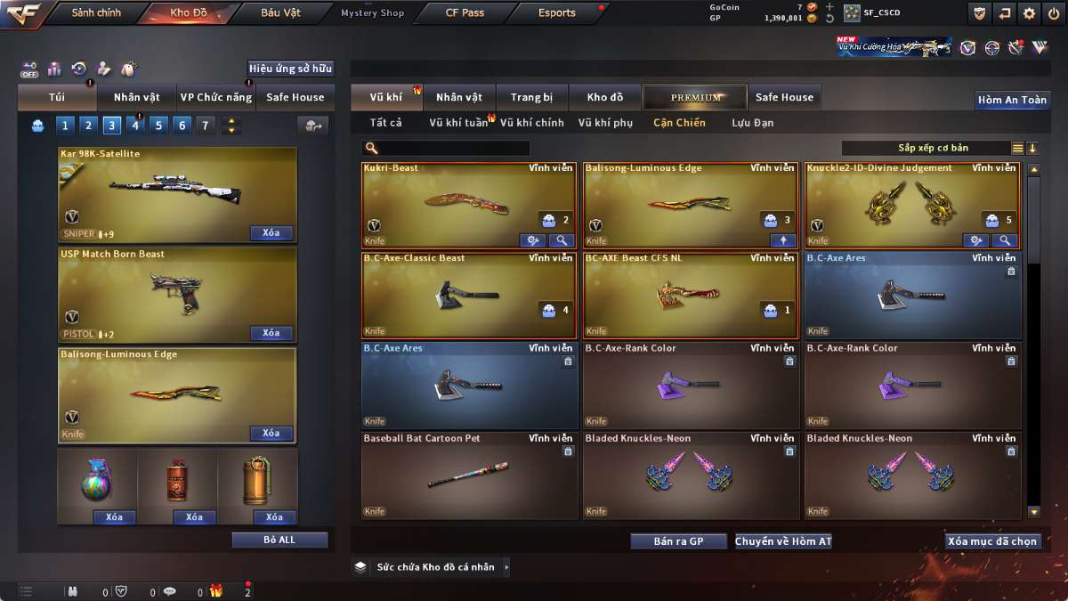 shop acc cf uy tin gia re